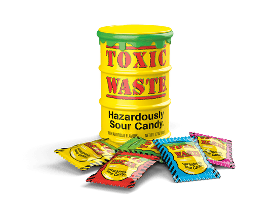 Lolli and Pops Novelty Toxic Waste Sour Candy Drum