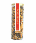 Cylindrical container of 'Candy Crunch' with a red label on a white background