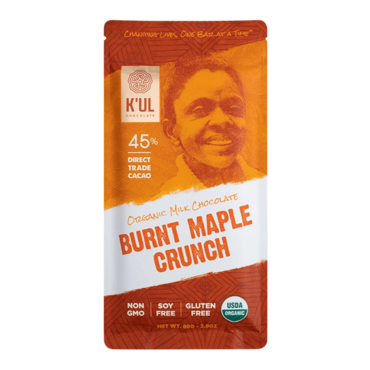 Lolli and Pops Premium K&#39;UL Burnt Maple Crunch Milk Chocolate Bar
