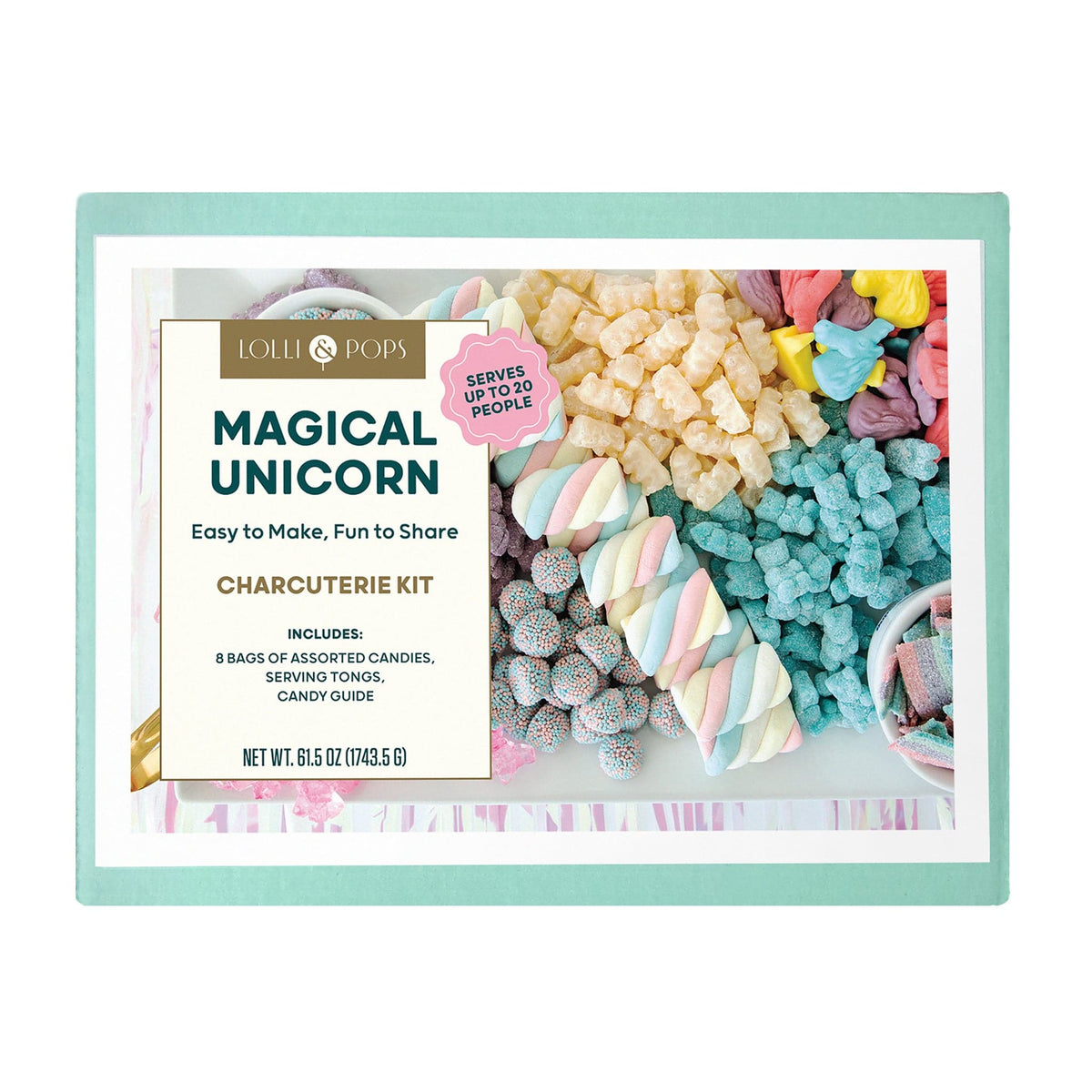 Lolli &amp; Pops Bulk Magical Unicorn Candy Charcuterie Kit