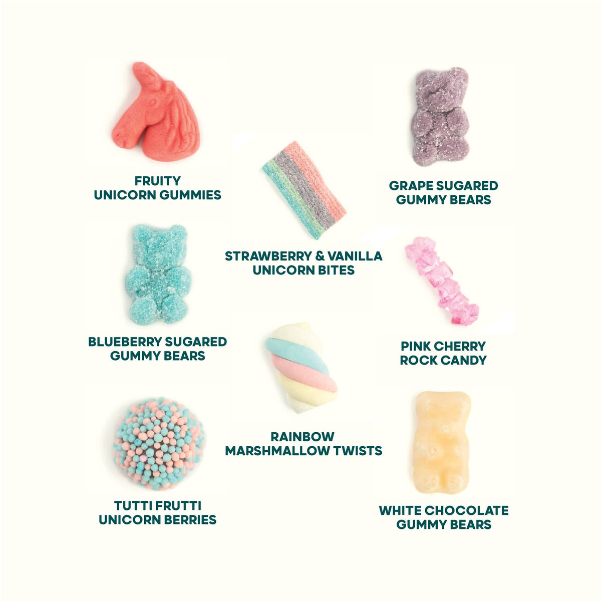 Lolli &amp; Pops Bulk Magical Unicorn Candy Charcuterie Kit