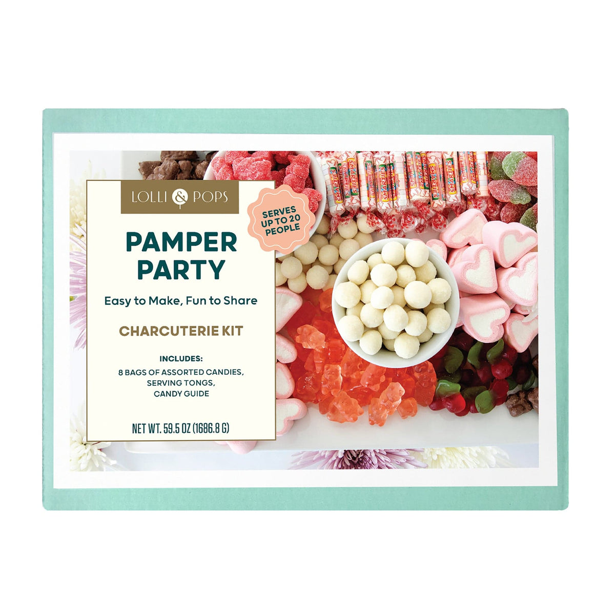 Lolli &amp; Pops Bulk Pamper Party Candy Charcuterie Kit