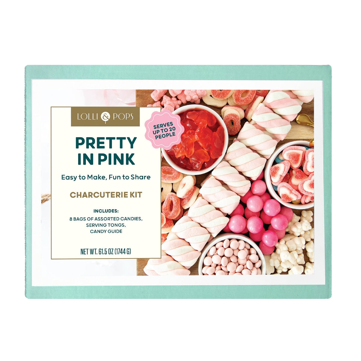 Lolli &amp; Pops Bulk Pretty in Pink Candy Charcuterie Kit