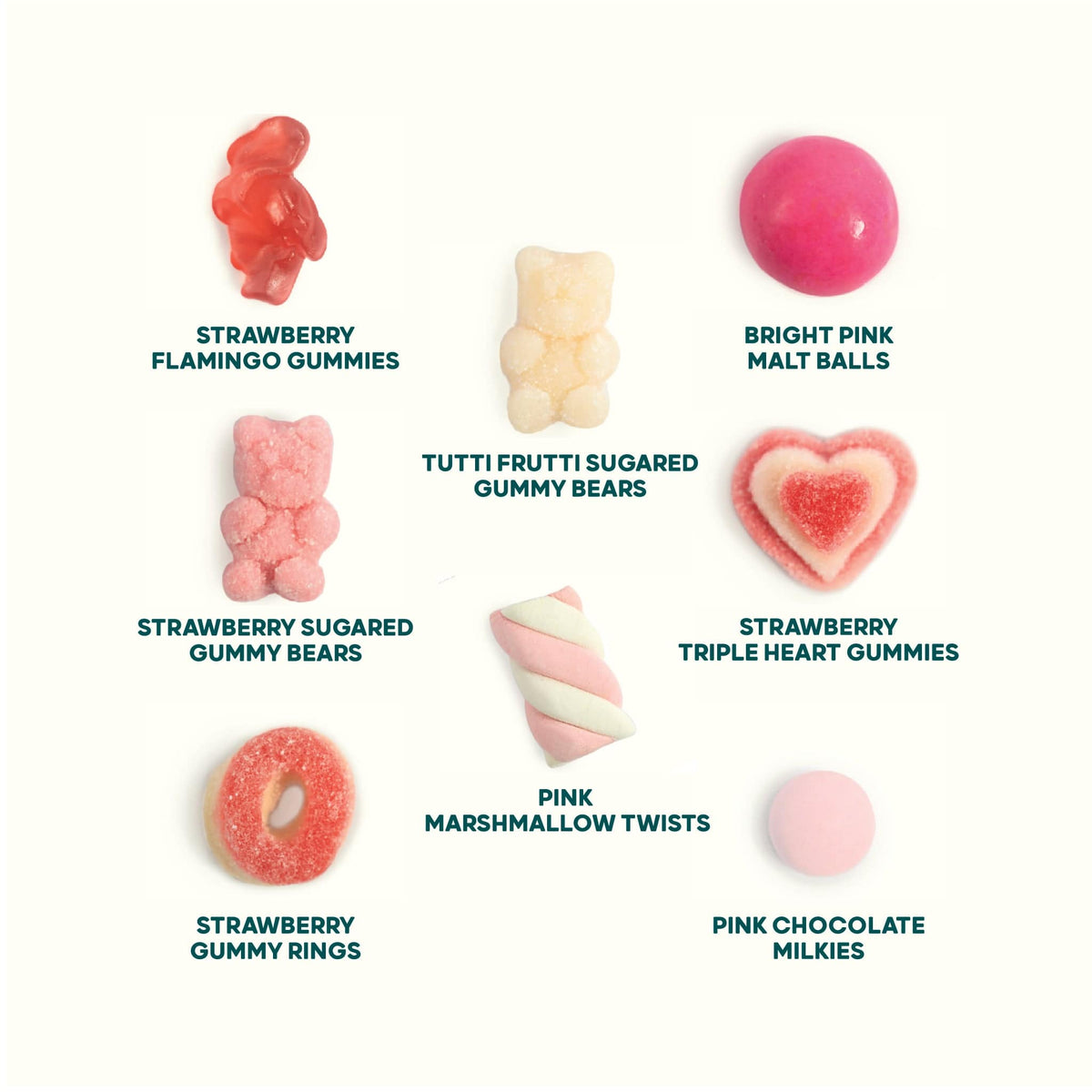 Lolli &amp; Pops Bulk Pretty in Pink Candy Charcuterie Kit