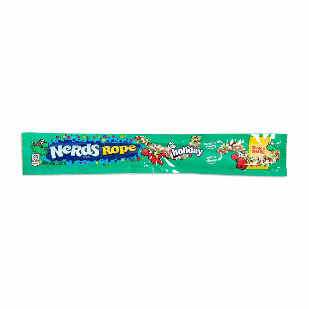 Nerds Holiday Ropes, Individually Wrapped Holiday Candy for Stocking  Stuffers, Holiday Themed Nerd Ropes Candy Pack, 0.92 Oz, Pack of 24