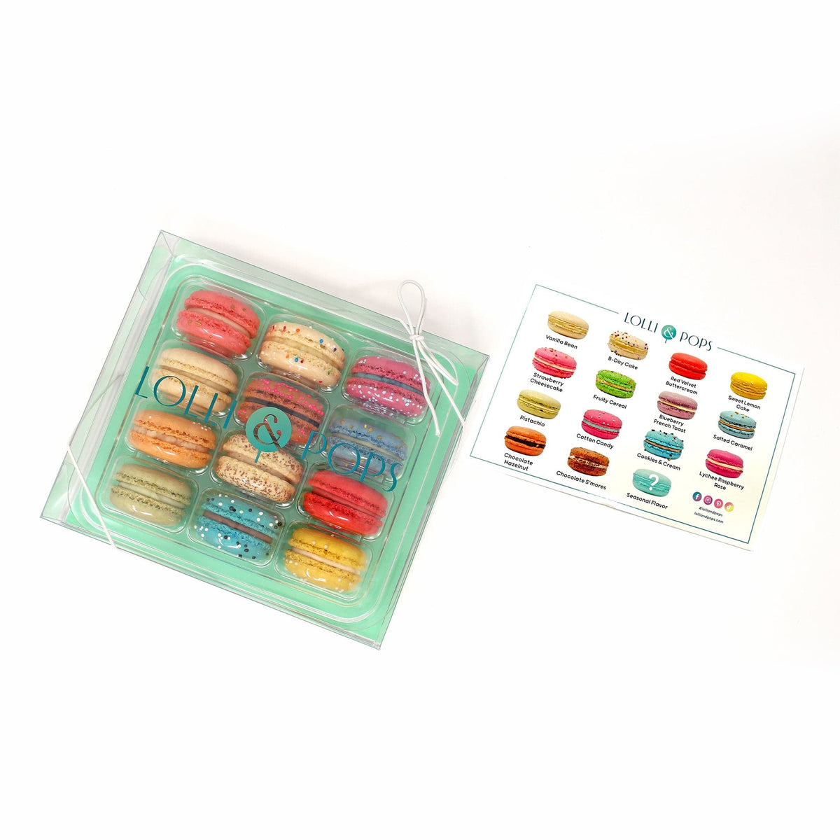 Lolli &amp; Pops Dessert Case Best Sellers 12-Piece Macaron Box