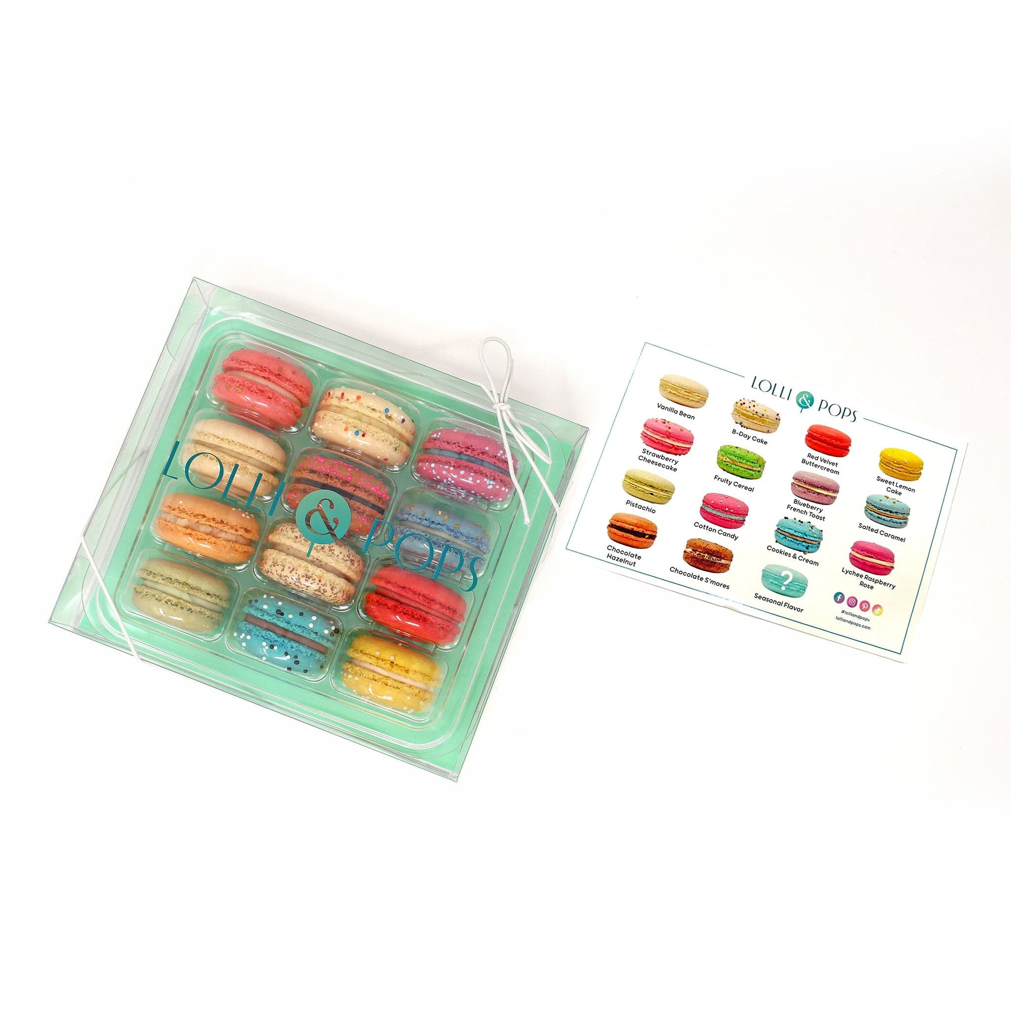 Lolli & Pops Dessert Case Best Sellers 12-Piece Macaron Box