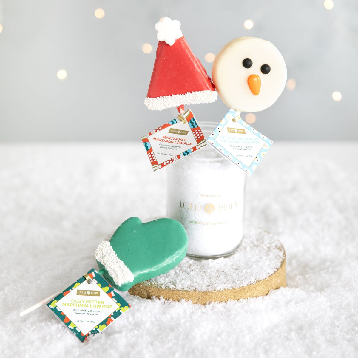 Lolli &amp; Pops Dessert Case Winter Mix Marshmallow Pop