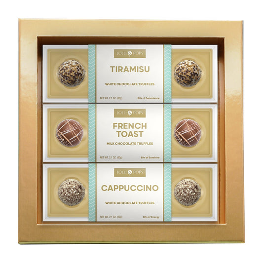 Lolli & Pops Gift Boxes Cafe Delights 4pc Truffle Gift Set