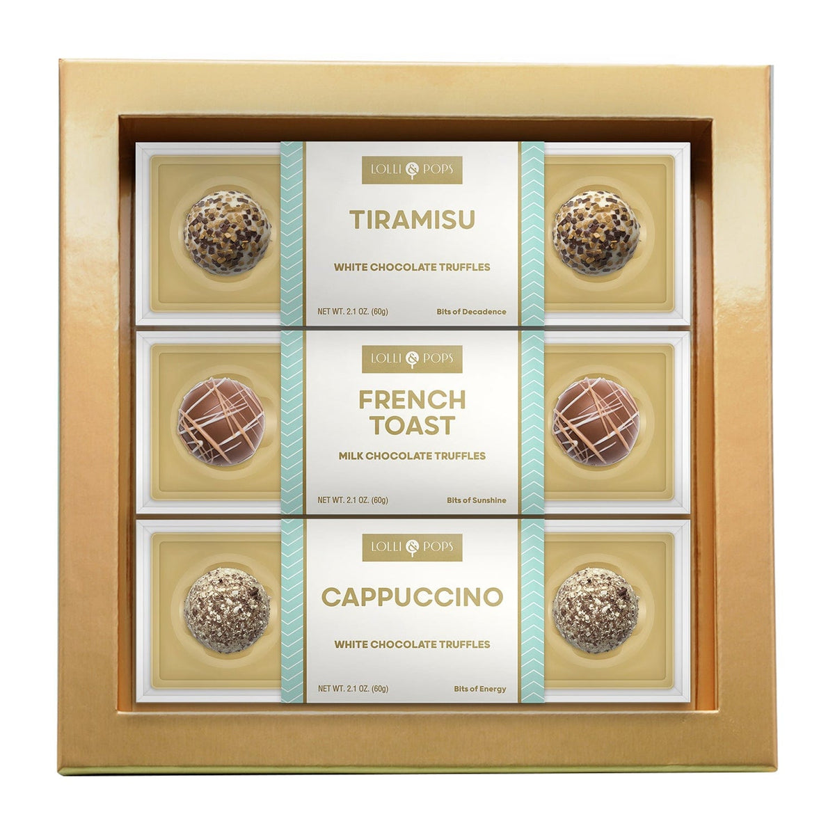 Lolli &amp; Pops Gift Boxes Cafe Delights 4pc Truffle Gift Set