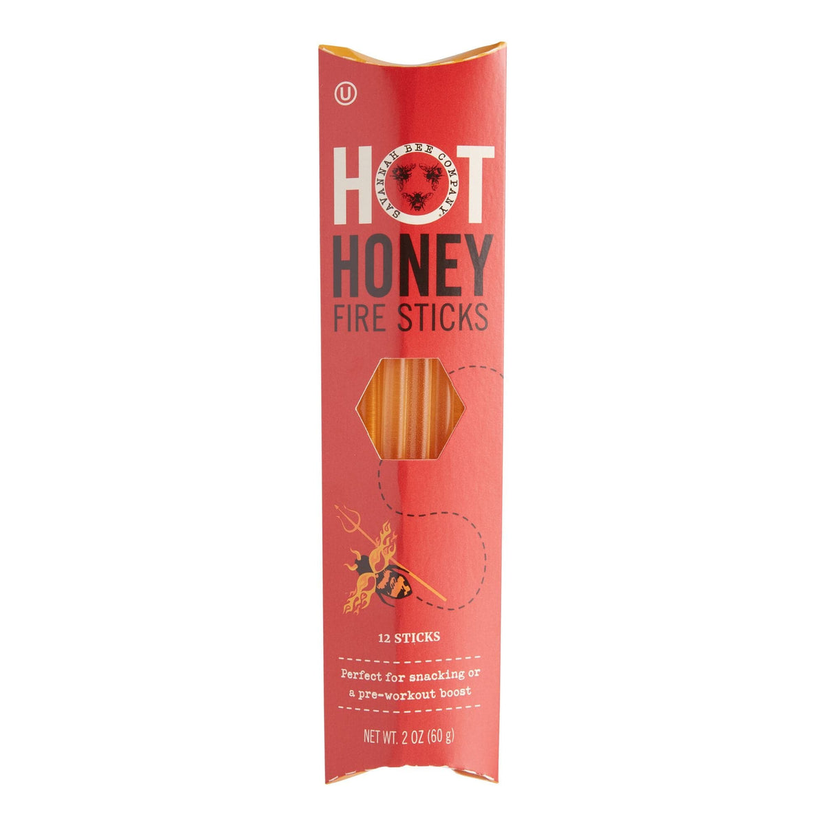 Lolli &amp; Pops Gourmet Savannah Bee Hot Honey Sticks