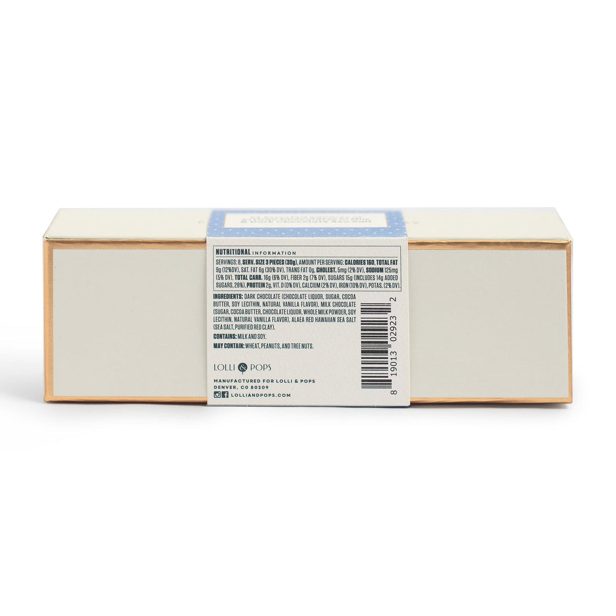 Lolli &amp; Pops L&amp;P Collection 24 Piece Milk &amp; Dark Chocolate Sea Salt Tiles Box