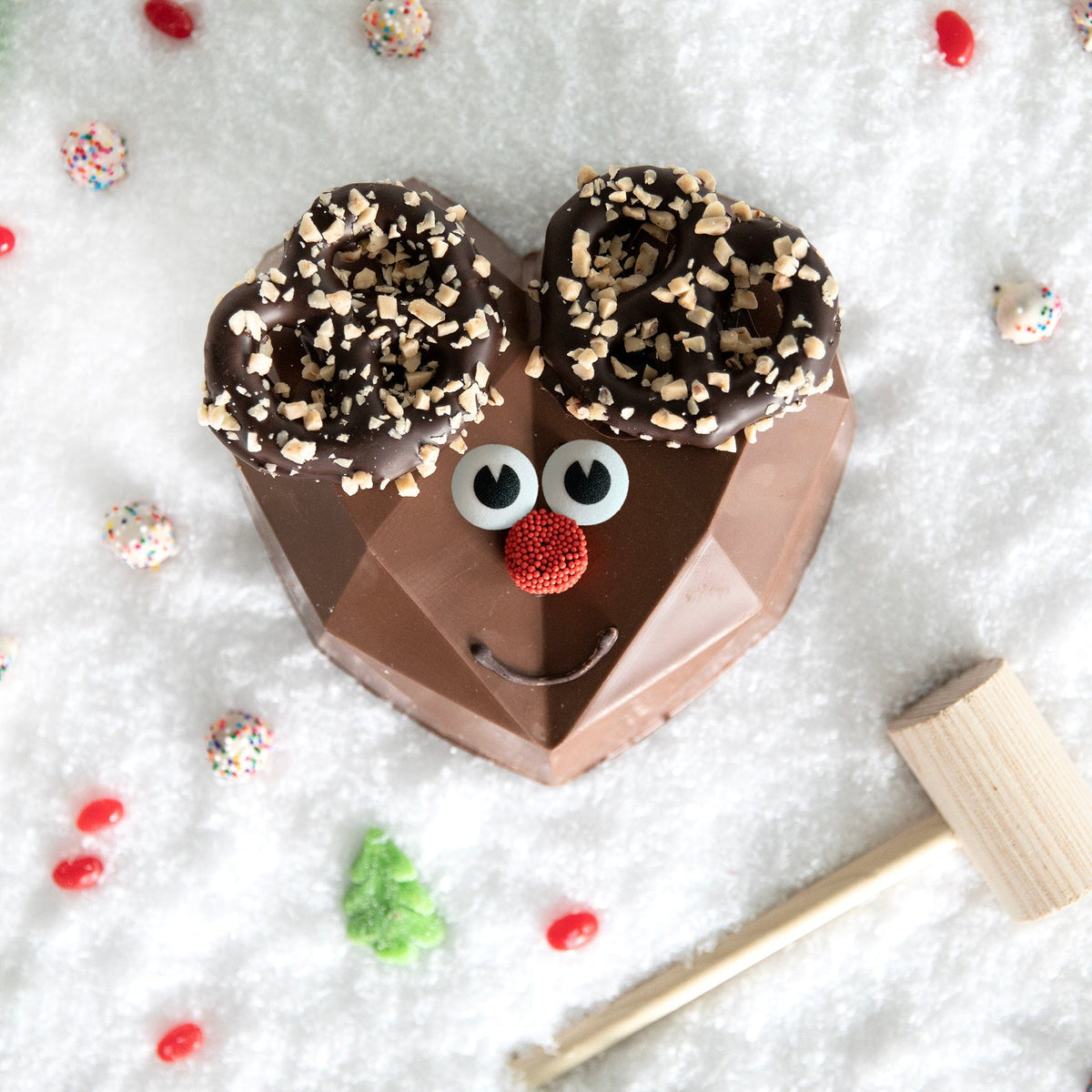 Lolli &amp; Pops L&amp;P Collection Chocolate Holiday Smash Reindeer