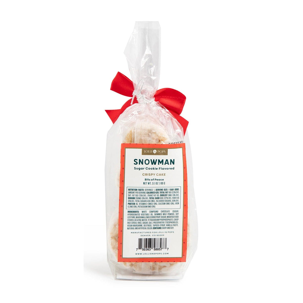 Lolli &amp; Pops L&amp;P Collection Snowman Crispy Cake