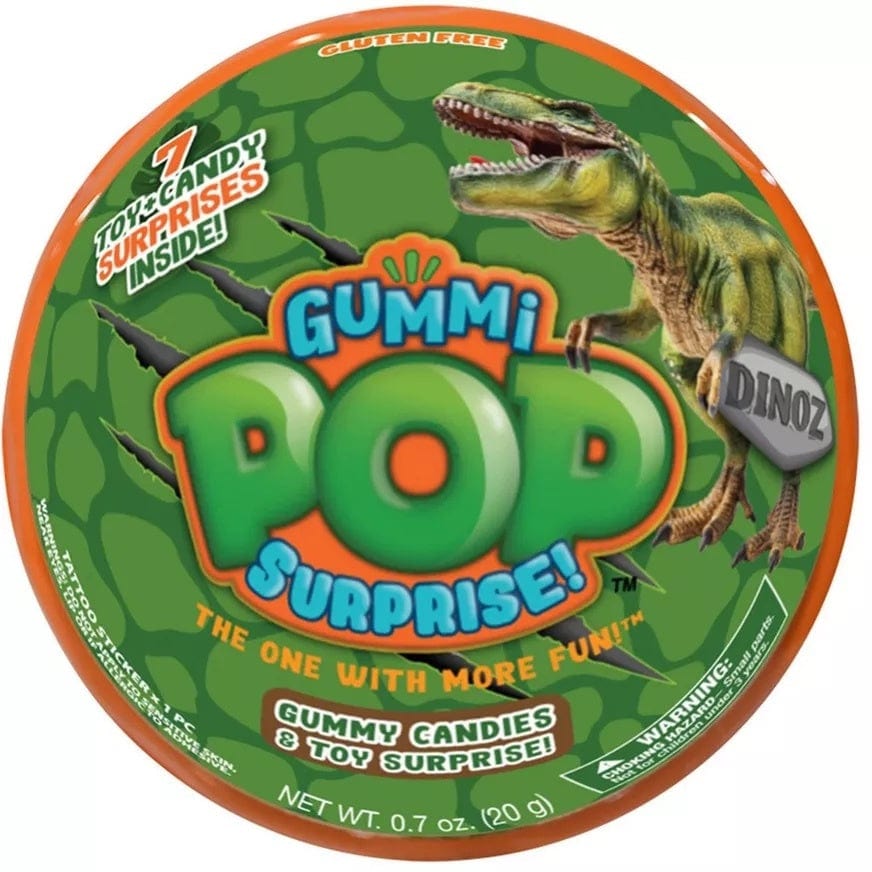 Lolli &amp; Pops Novelty Gummi Pop Dinosaur Surprise