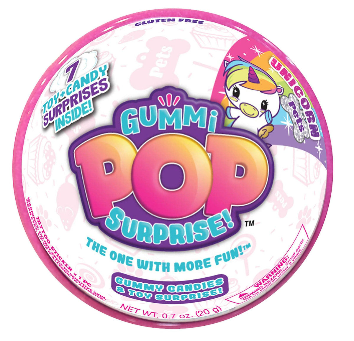 Lolli &amp; Pops Novelty Gummi Pop Unicorn Surprise
