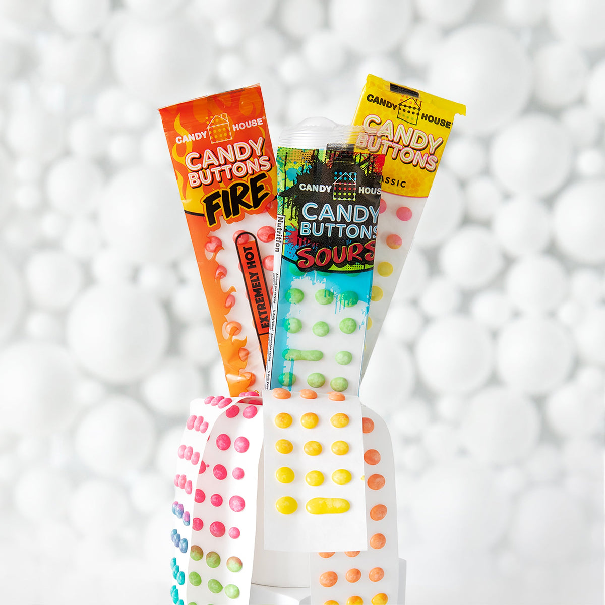 Lolli &amp; Pops Retro Sour Candy Buttons