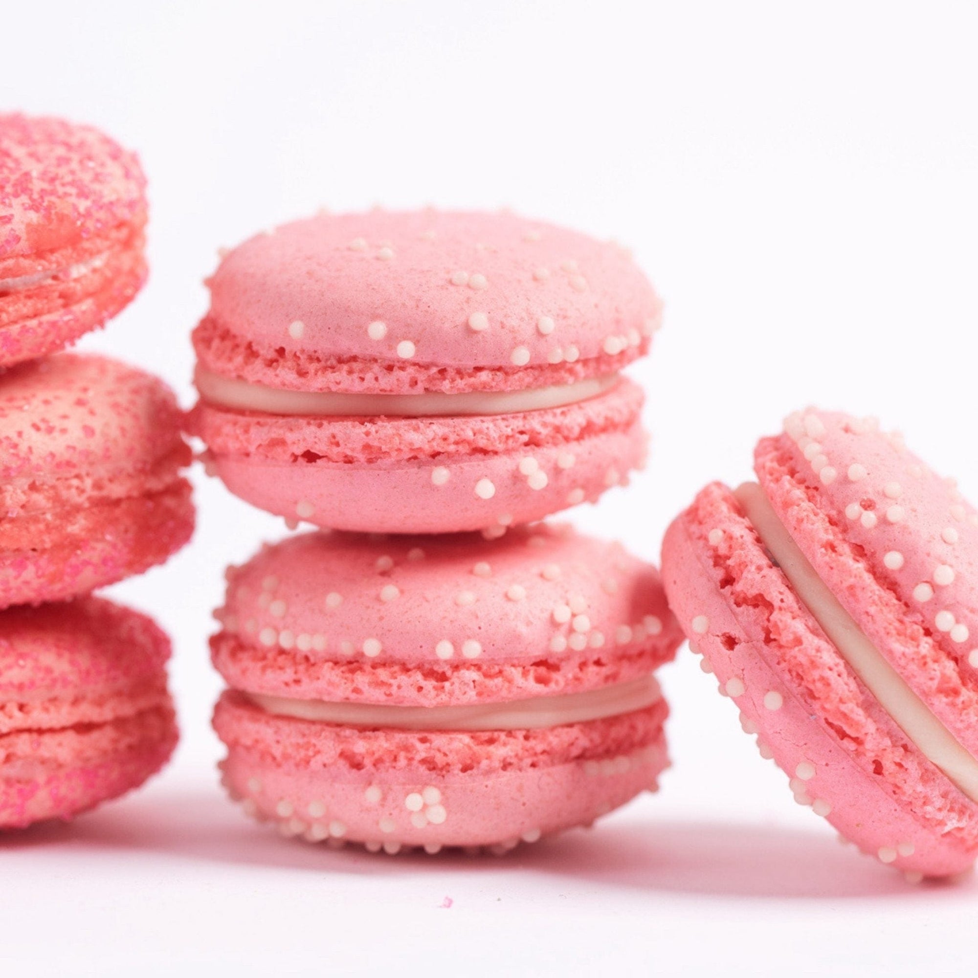 French macaron cookies, stacks